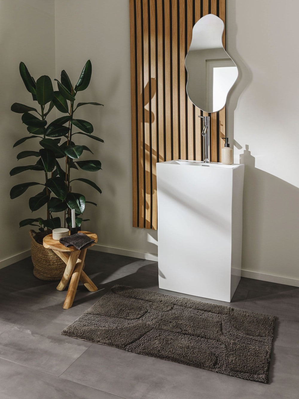 Tapis de Bain gris 50x80 — vue 3