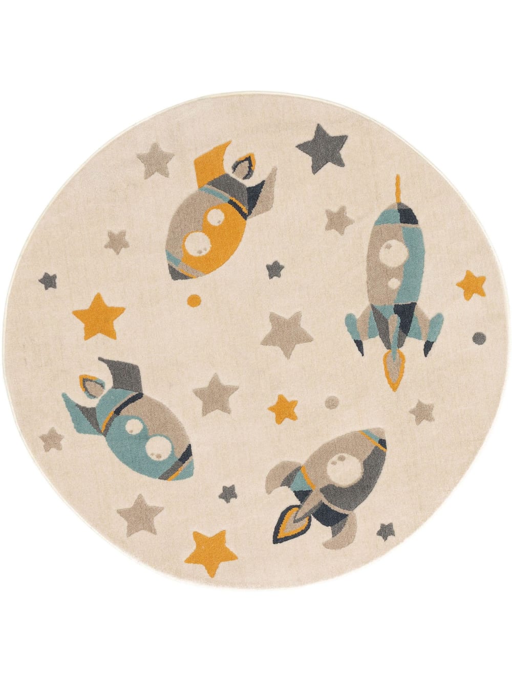 Tapis enfant crème D 120 rond