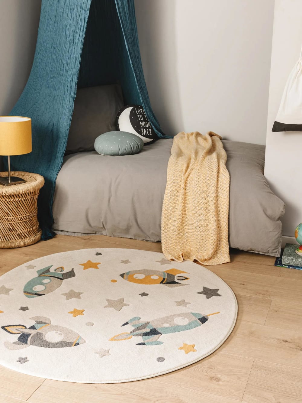 Tapis enfant crème D 120 rond - Maisons du Monde