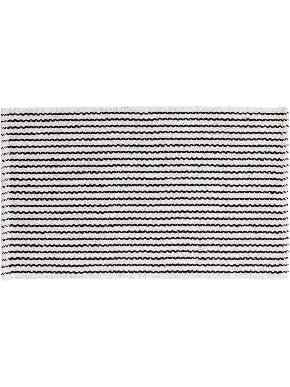 Alfombrilla de baño blanco y negro 50x80