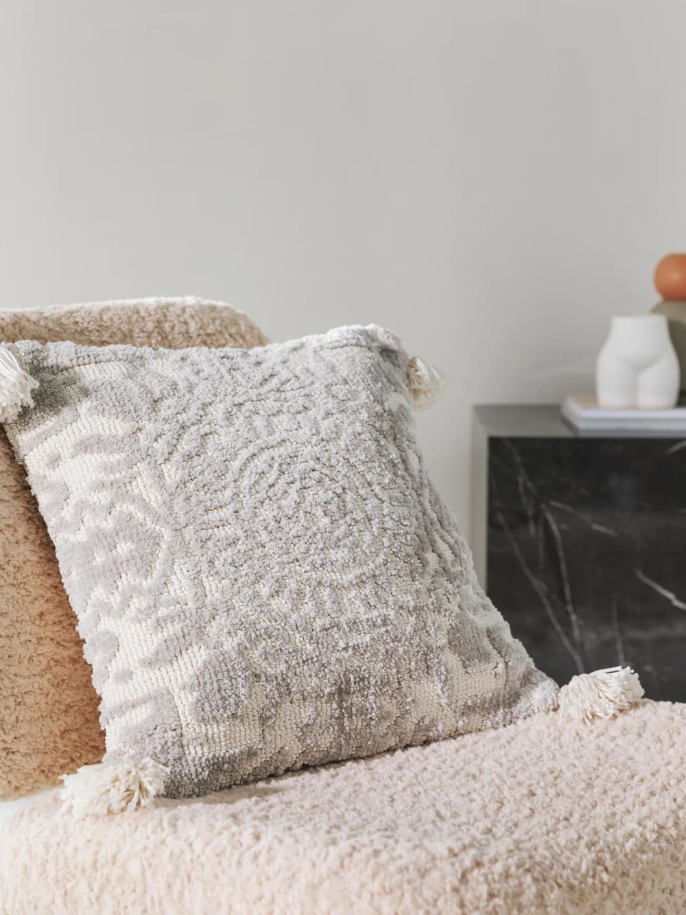 Funda de almohada gris 45x45 - Maisons du Monde