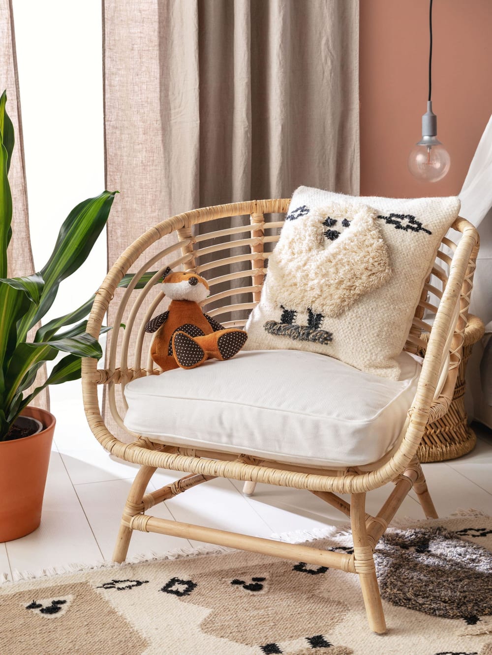 Housse de coussin ivory 45x45 (Benuta) - Image 1