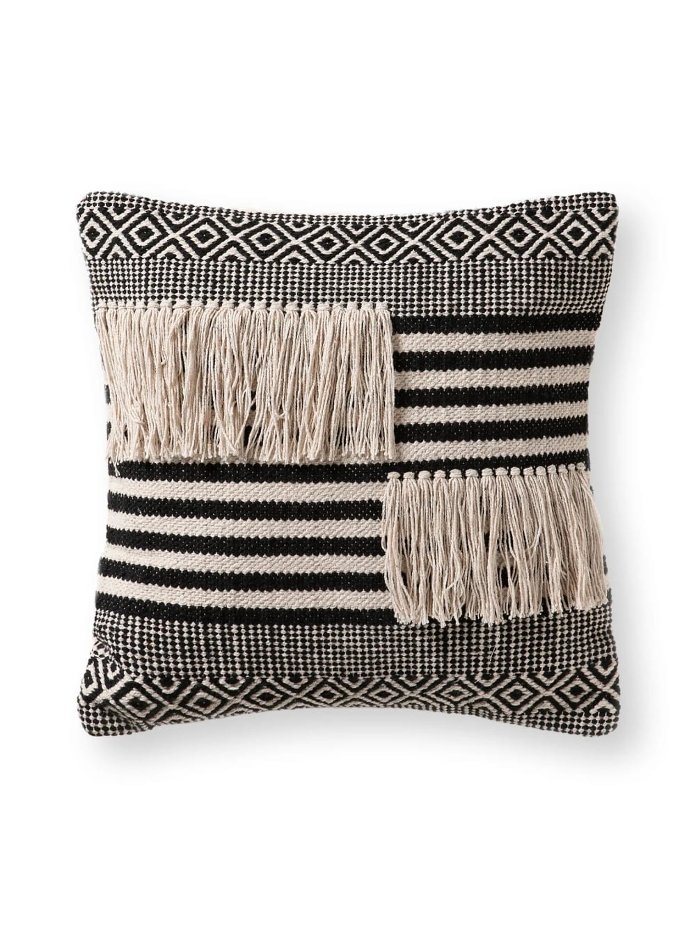 Funda de almohada blanco y negro 45x45 - Maisons du Monde