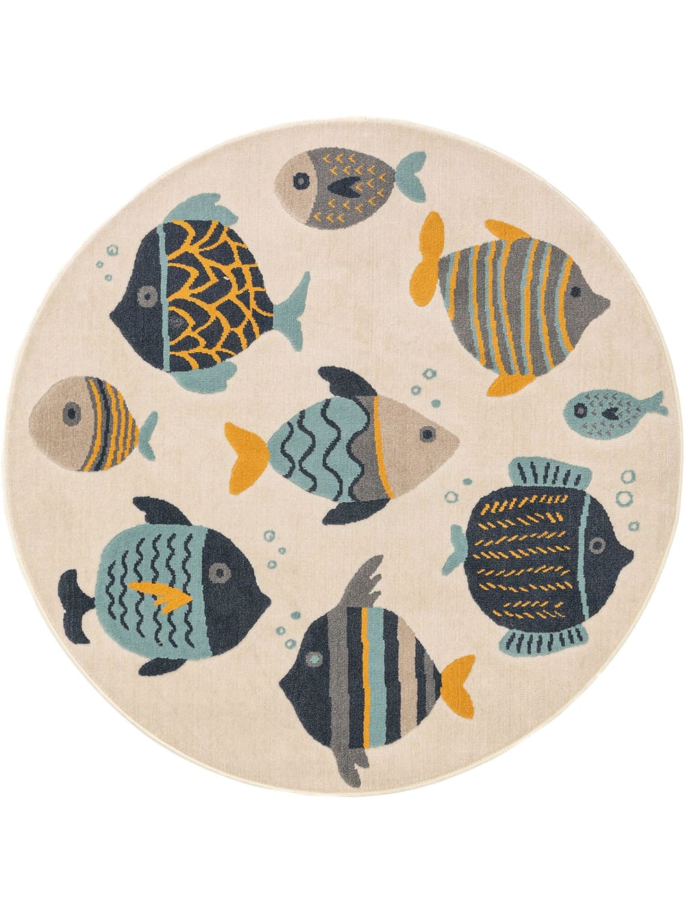 Tapis enfant multicouleur D 120 rond