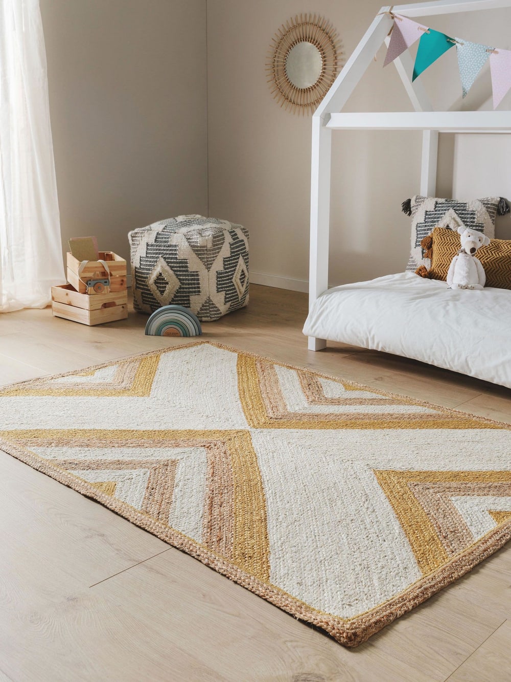 Tapis enfant jaune 160x230 (Benuta) - Image 1