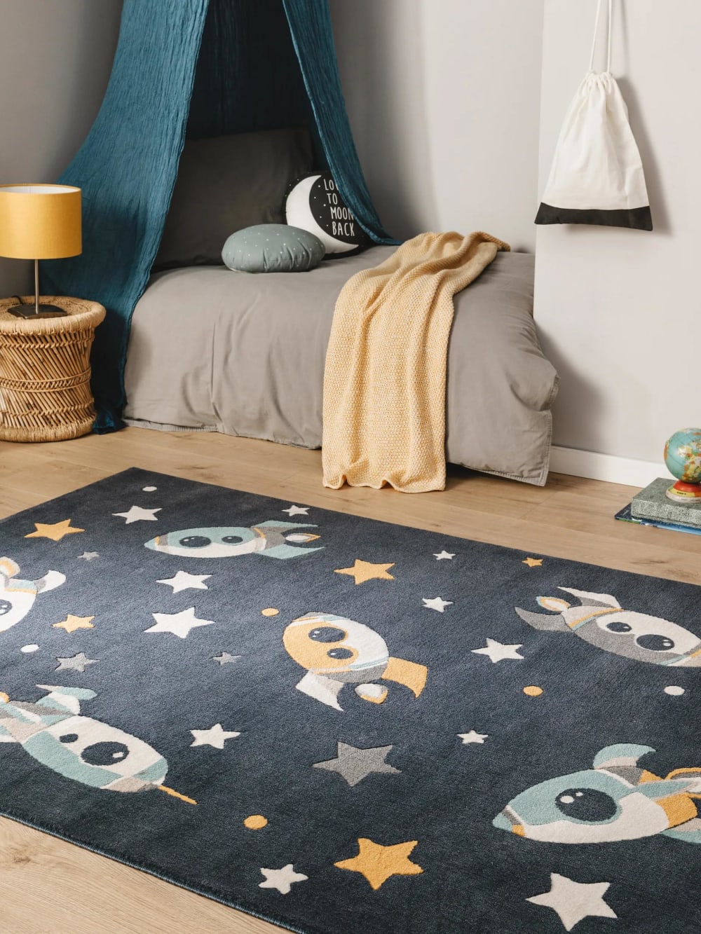 Alfombra niños azul 120x170 - Maisons du Monde