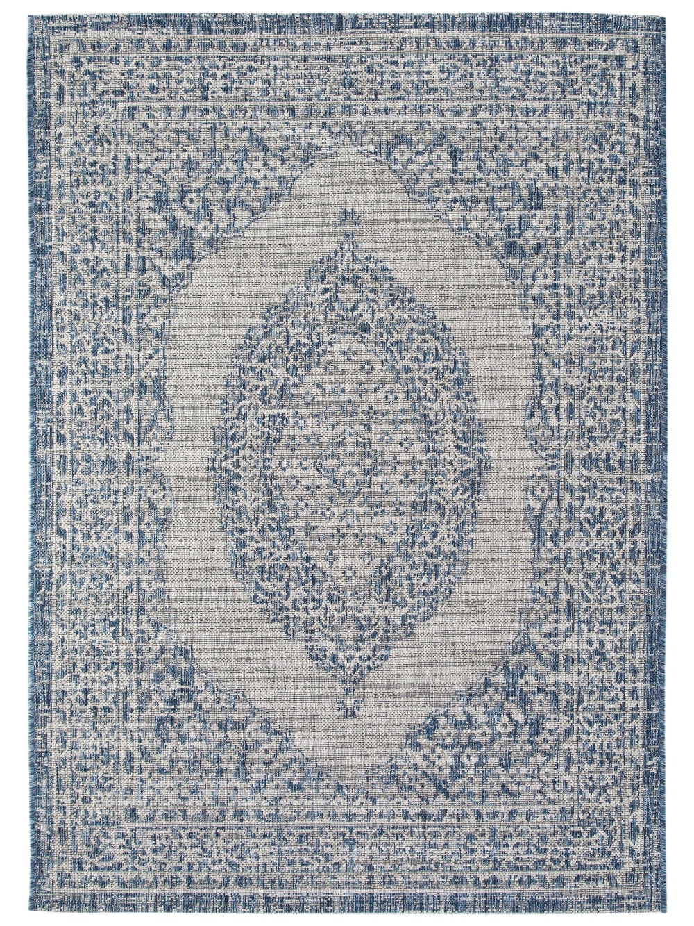 Tapis d'extérieur & intérieur bleu 160x230