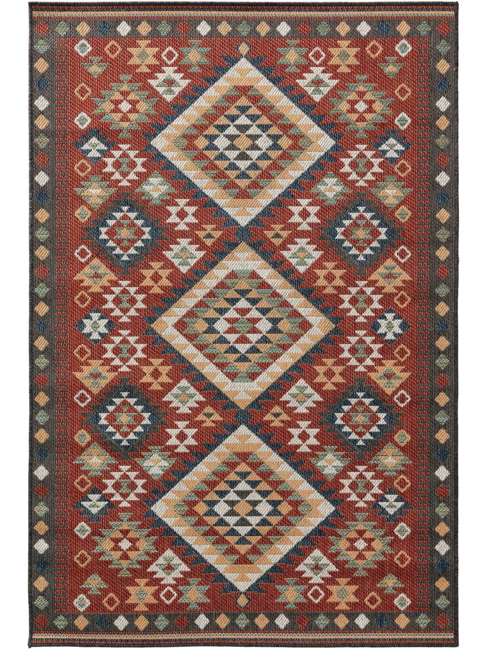 Alfombra de exterior & interior rojo 80x150