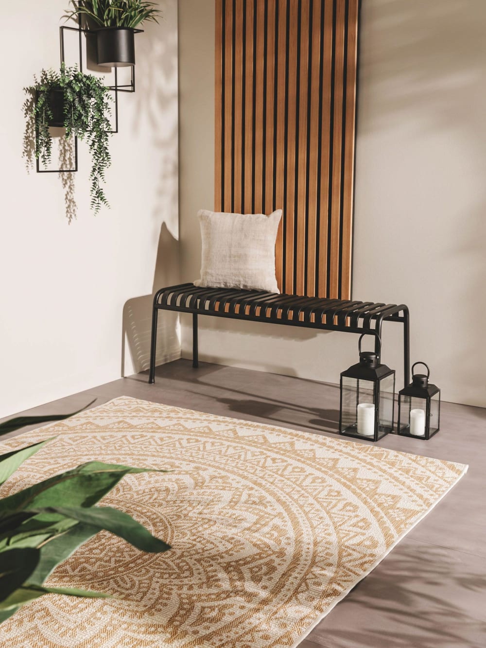 Tappeto per interno ed esterno crema/beige 160x230 - Benuta