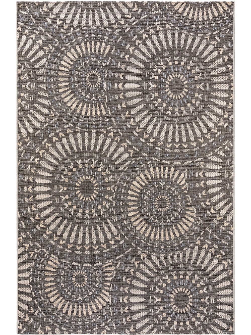 Tapis d'extérieur & intérieur bleu 133x190