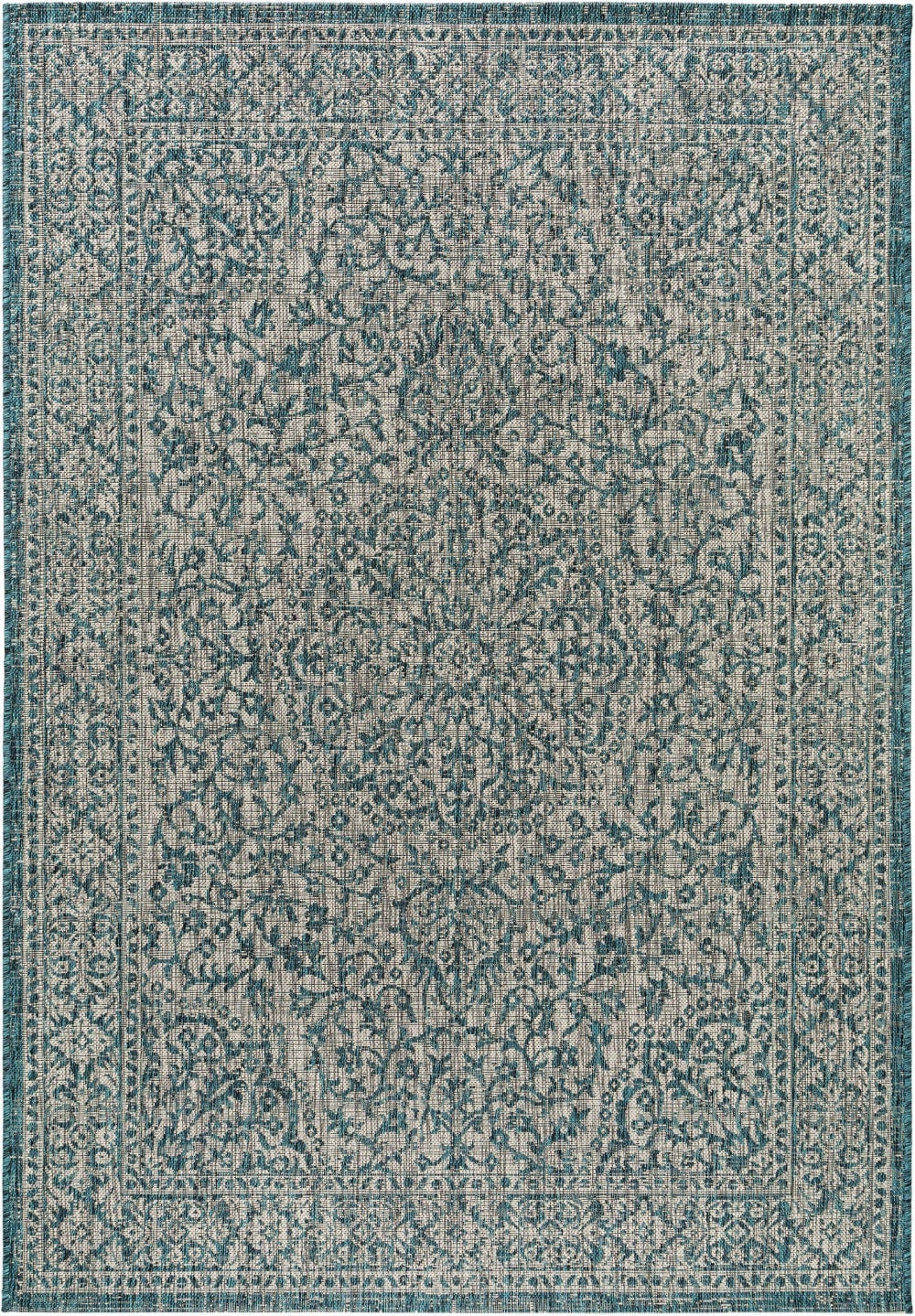 Alfombra de exterior & interior azul 120x170