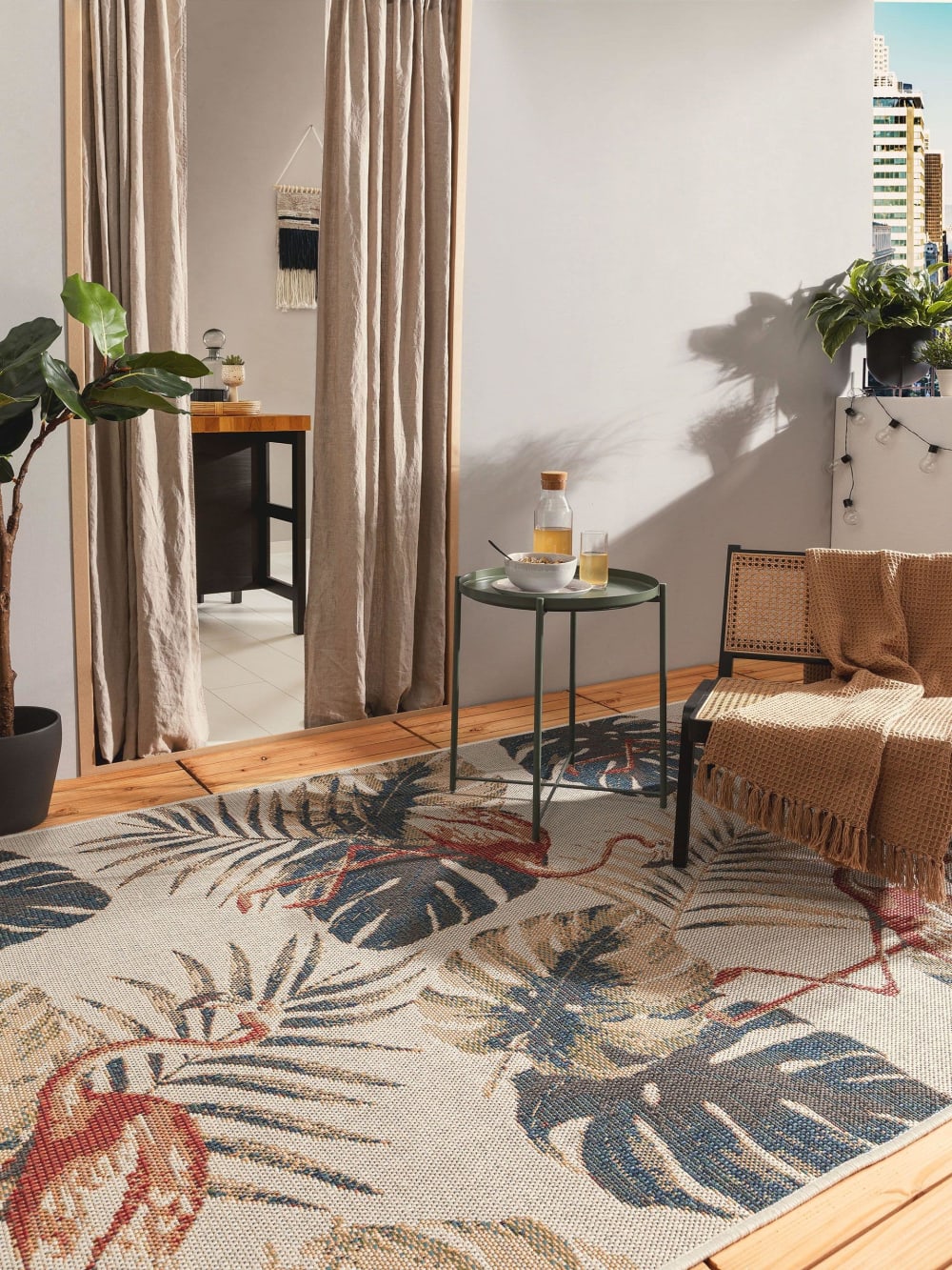 Alfombra de exterior & interior multicolor 80x150 - Maisons du Monde