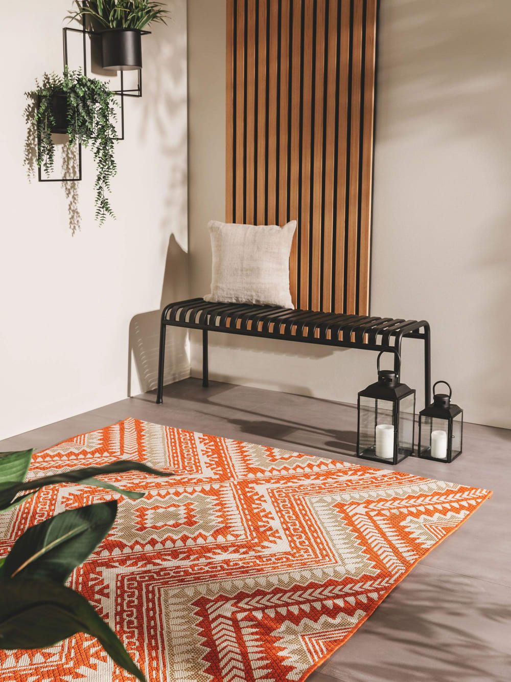 Alfombra de exterior & interior naranja 200x300 - Maisons du Monde