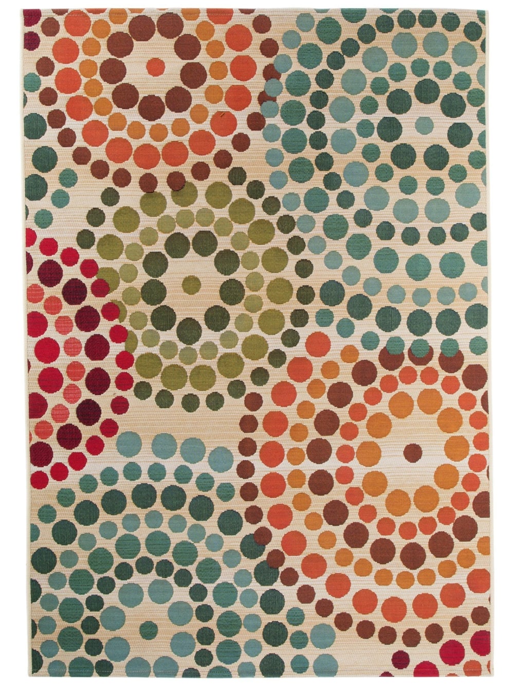 Tapis d'extérieur & intérieur beige/multicouleur 80x165