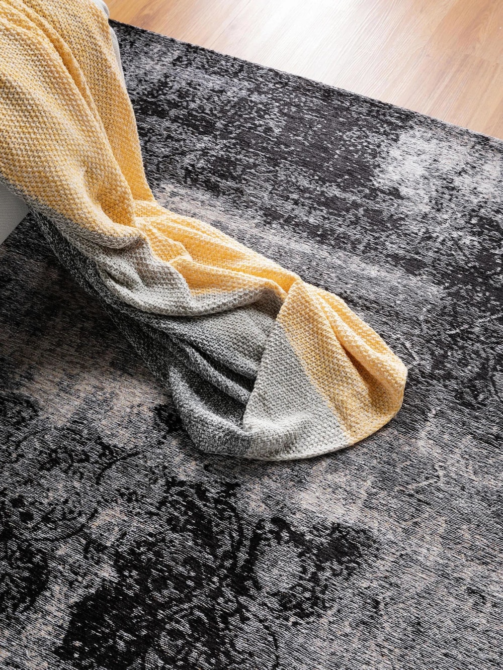 Tapis tissé à plat noir 115x180 — vue 4