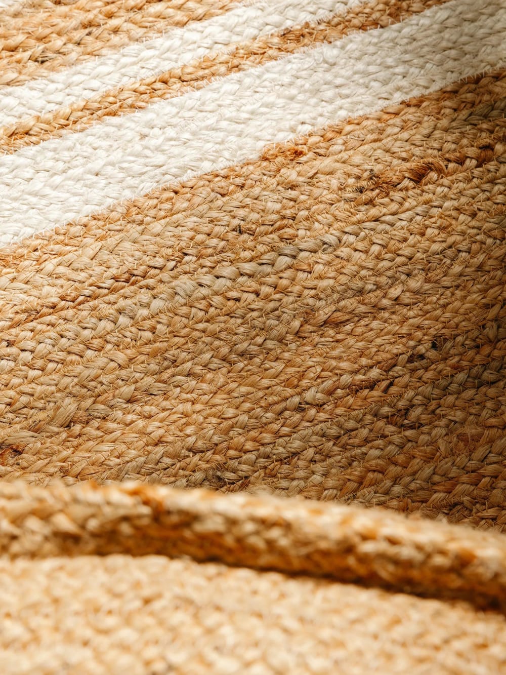 Tapis de jute blanc 160x230 — vue 4