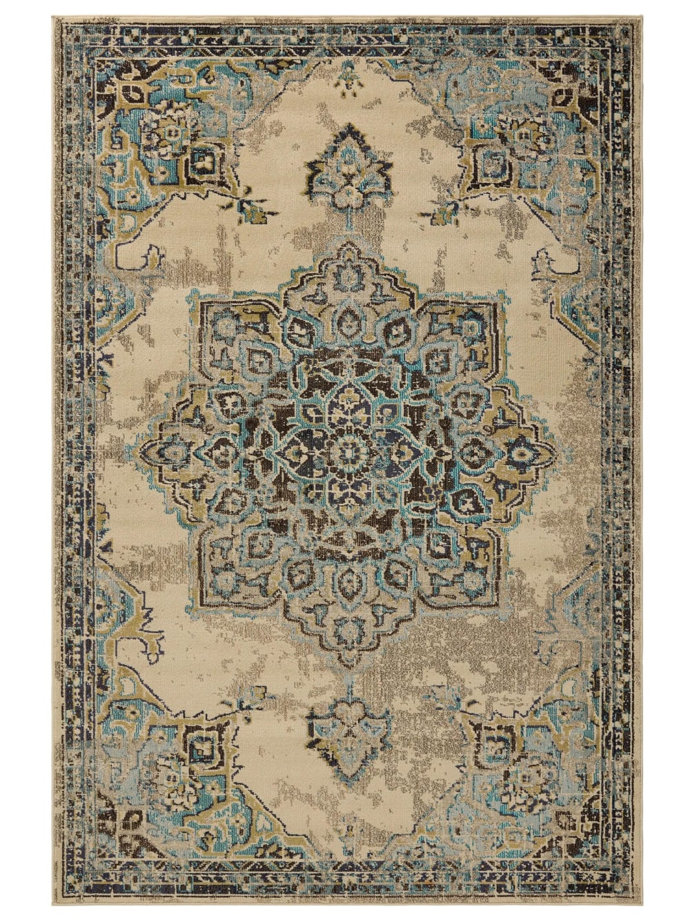 Tappeto beige/turchese 120x170 - Benuta