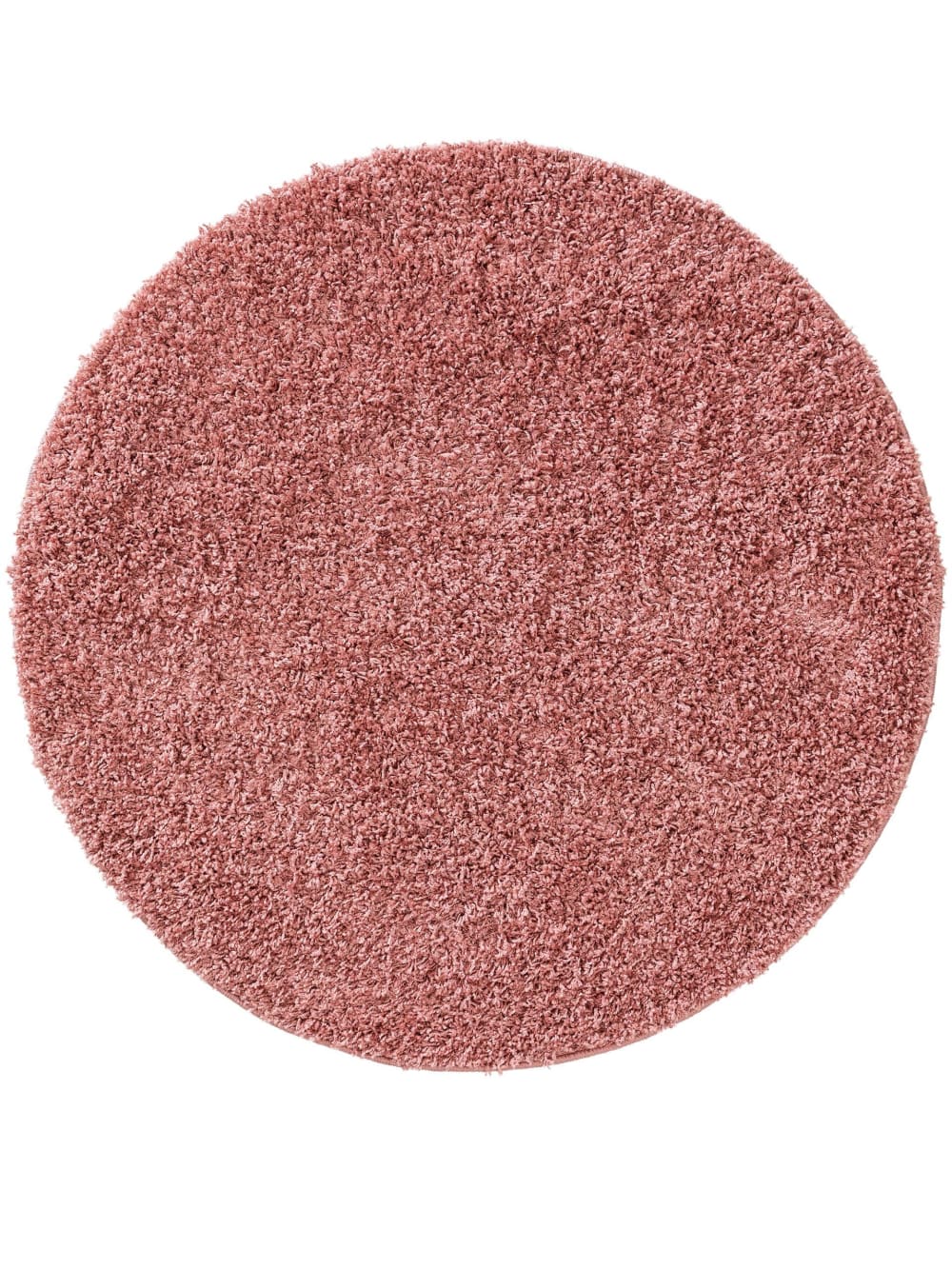 Tapis à poils longs rose D 80 rond