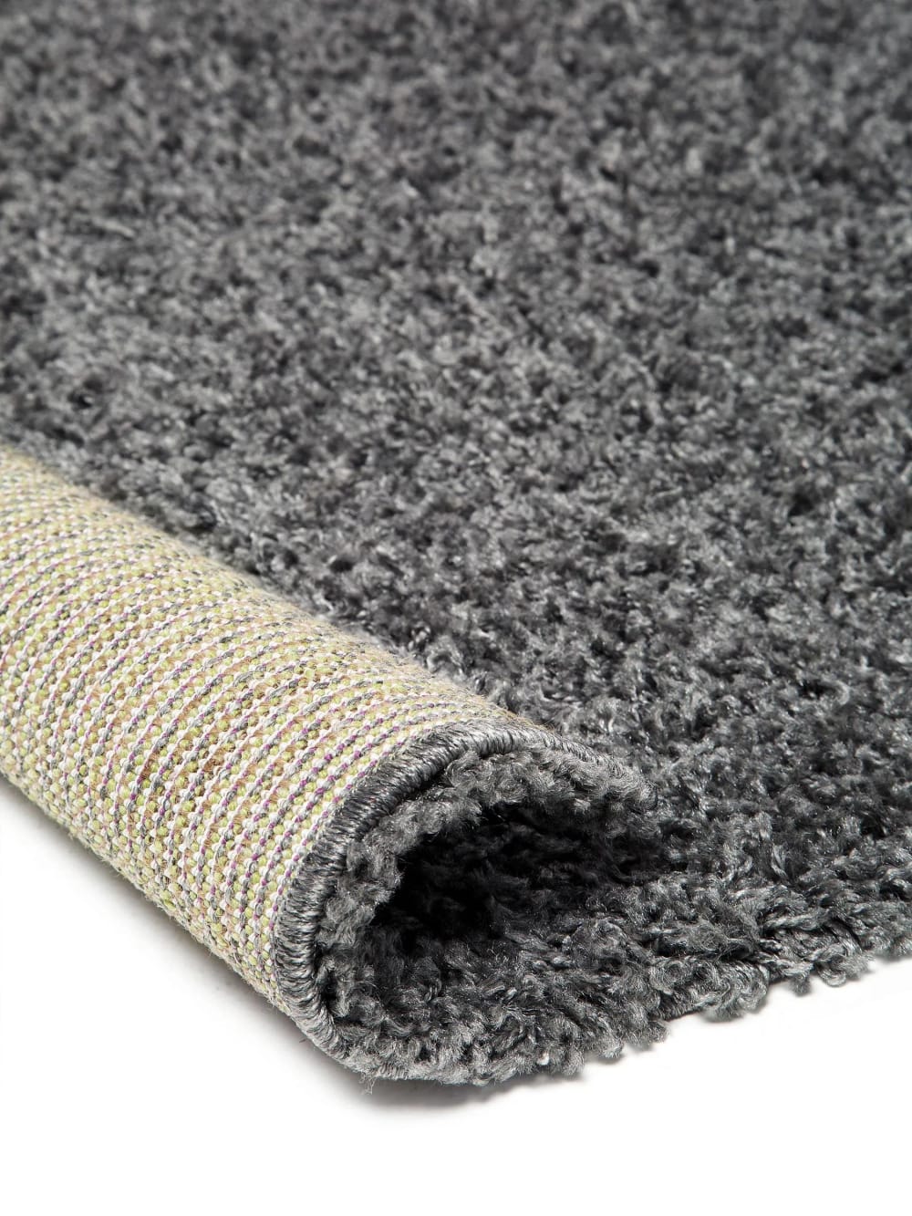 Tapis à poils longs gris foncé 80x150 — vue 4