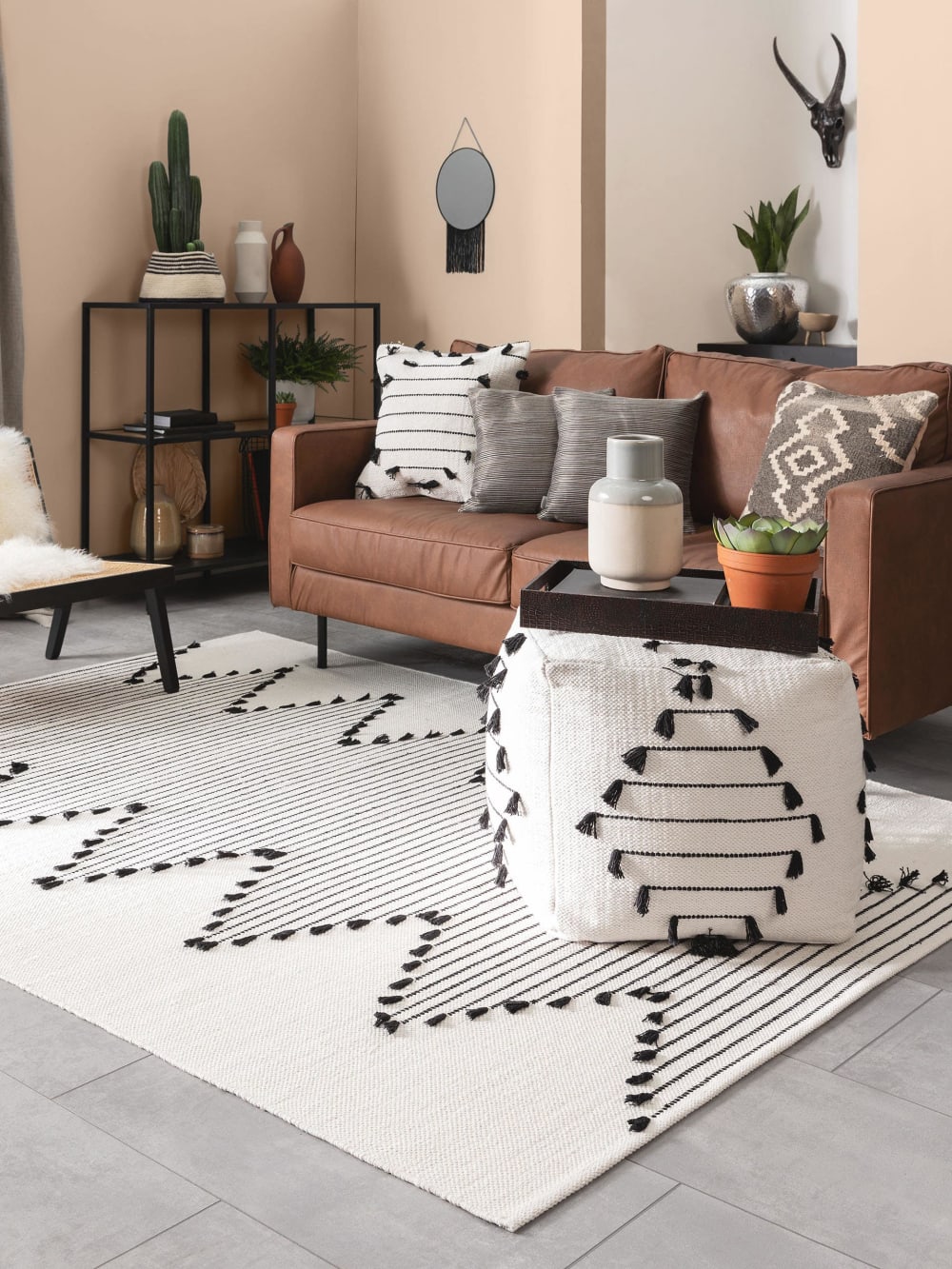 Tapis en coton ivory 120x170 — vue 3
