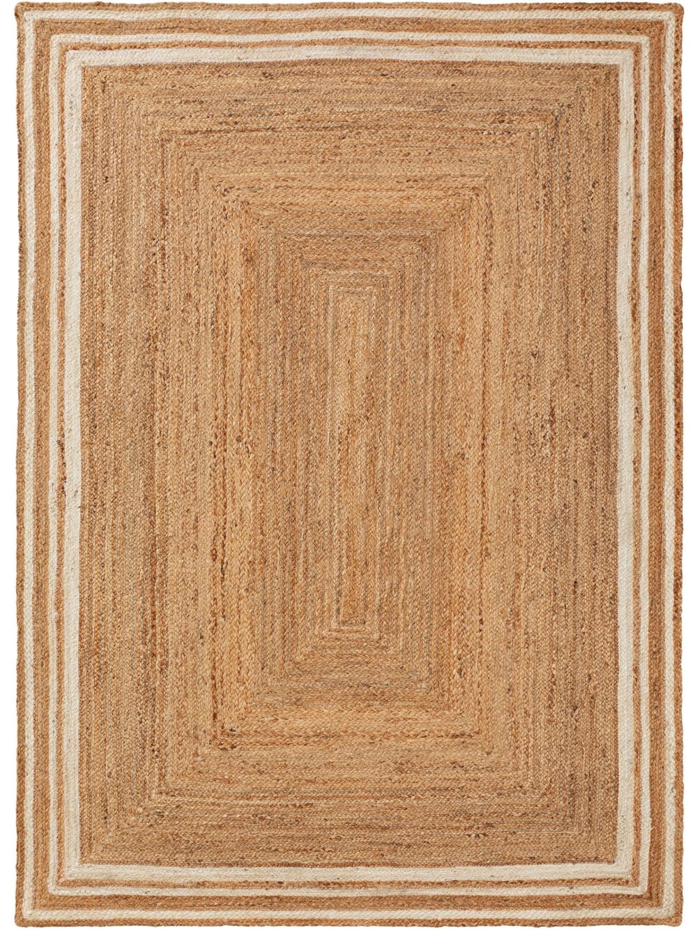 Tapis de jute blanc 60x100