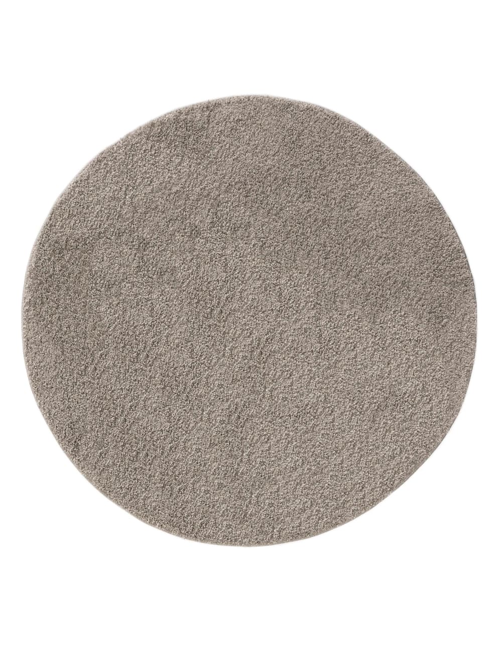 Tapis à poils longs gris clair D 80 rond