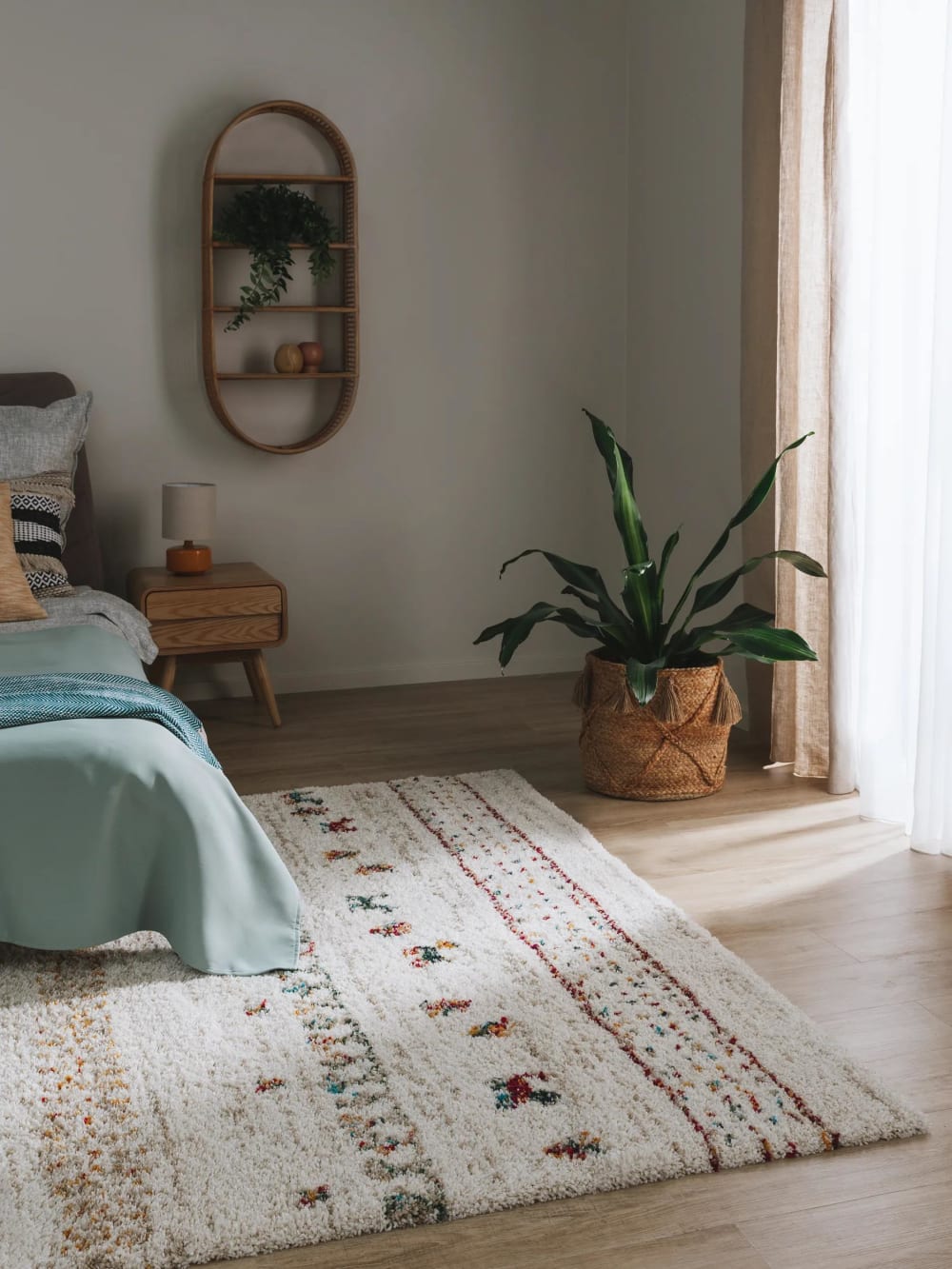 Benuta Tapis à poils longs beige 120x170 style inspirations d'ailleurs - Pvc - Poly Chlorure De Vinyle