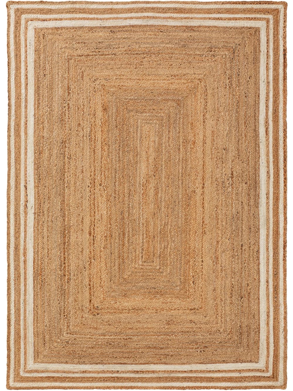 Tapis de jute blanc 120x170