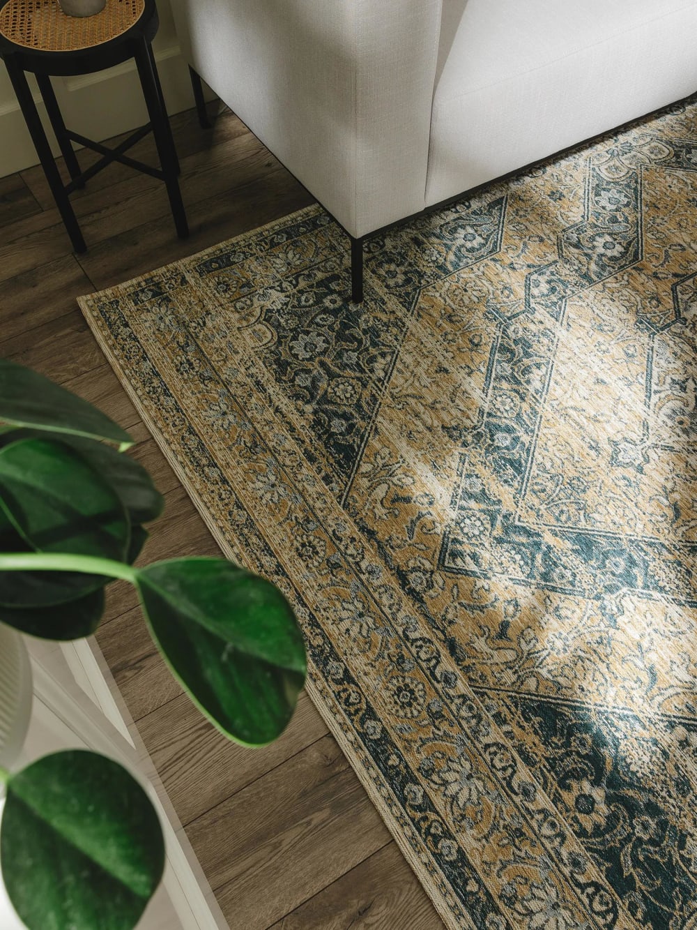 Tapis tissé à plat bleu 120x180 — vue 4