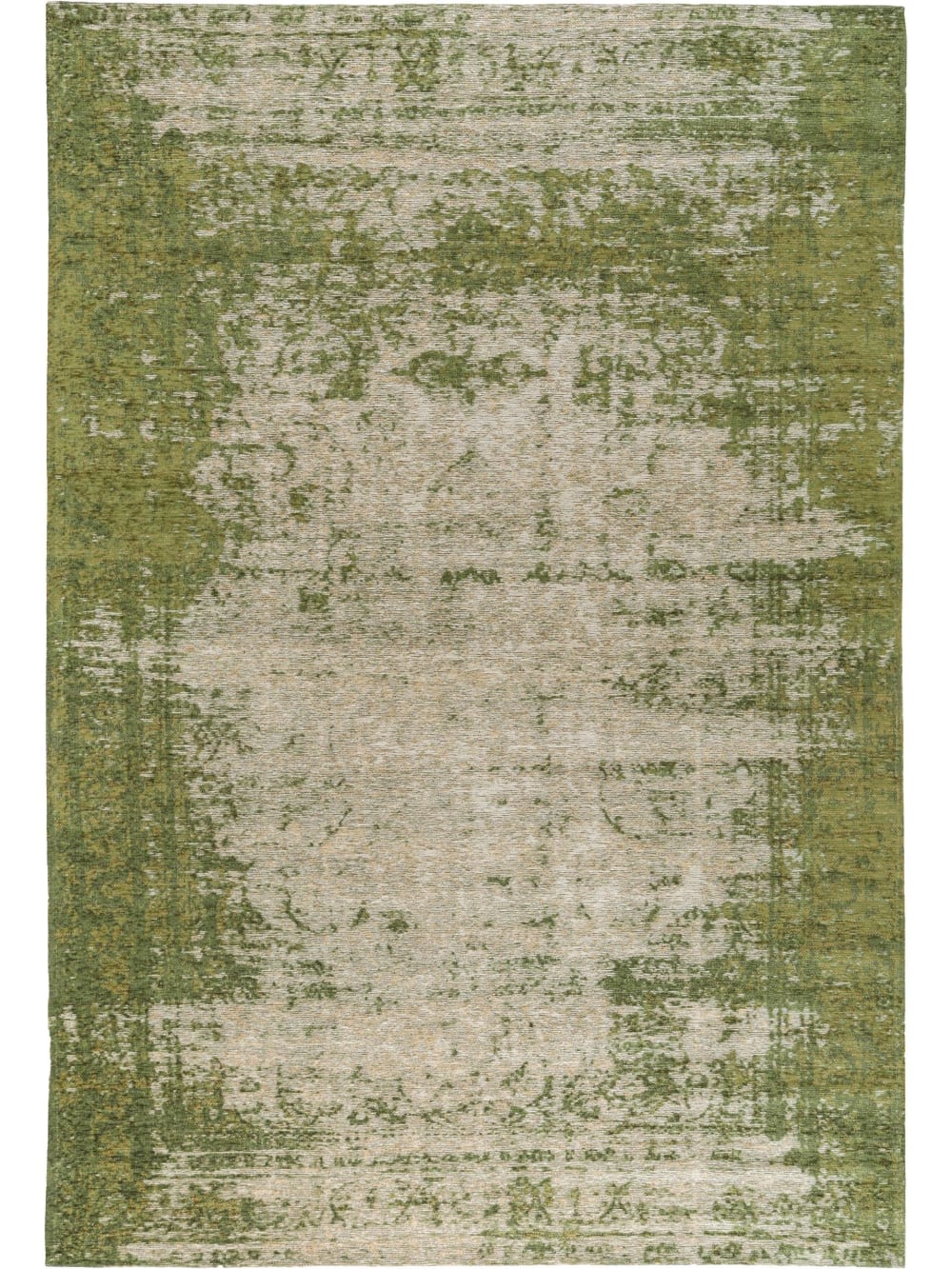 Benuta Flachgewebeteppich grün 290x400 style vintage - Baumwolle