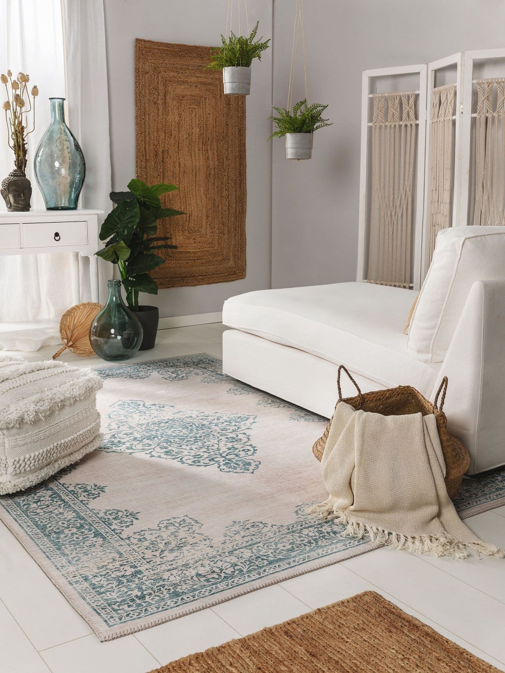 Tapis turquoise 200x300