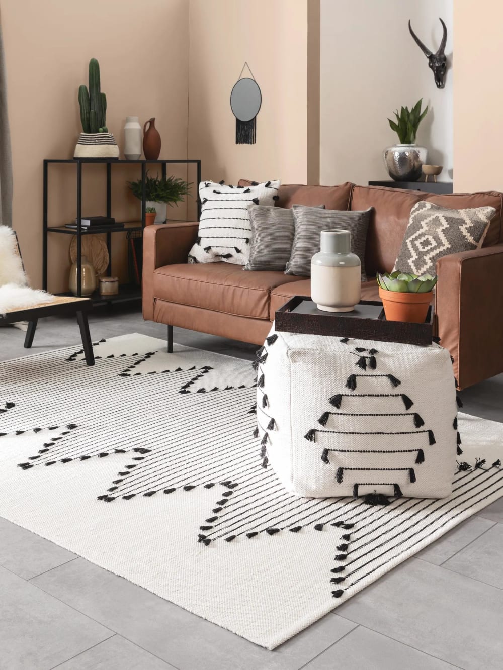 Tapis en coton ivory 160x230 — vue 3