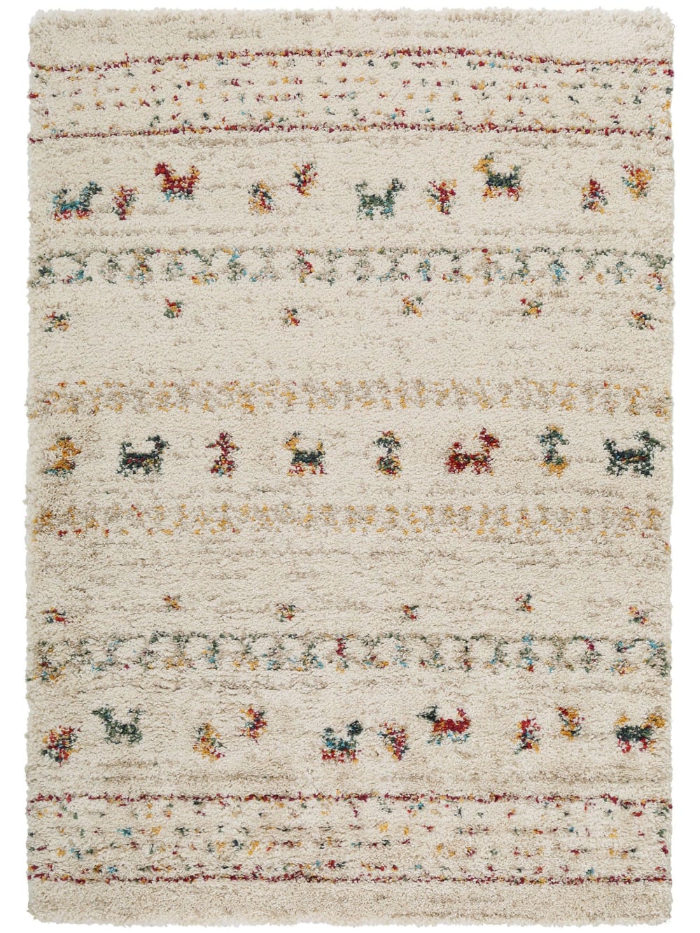 tapis à poils longs - beige 200x290