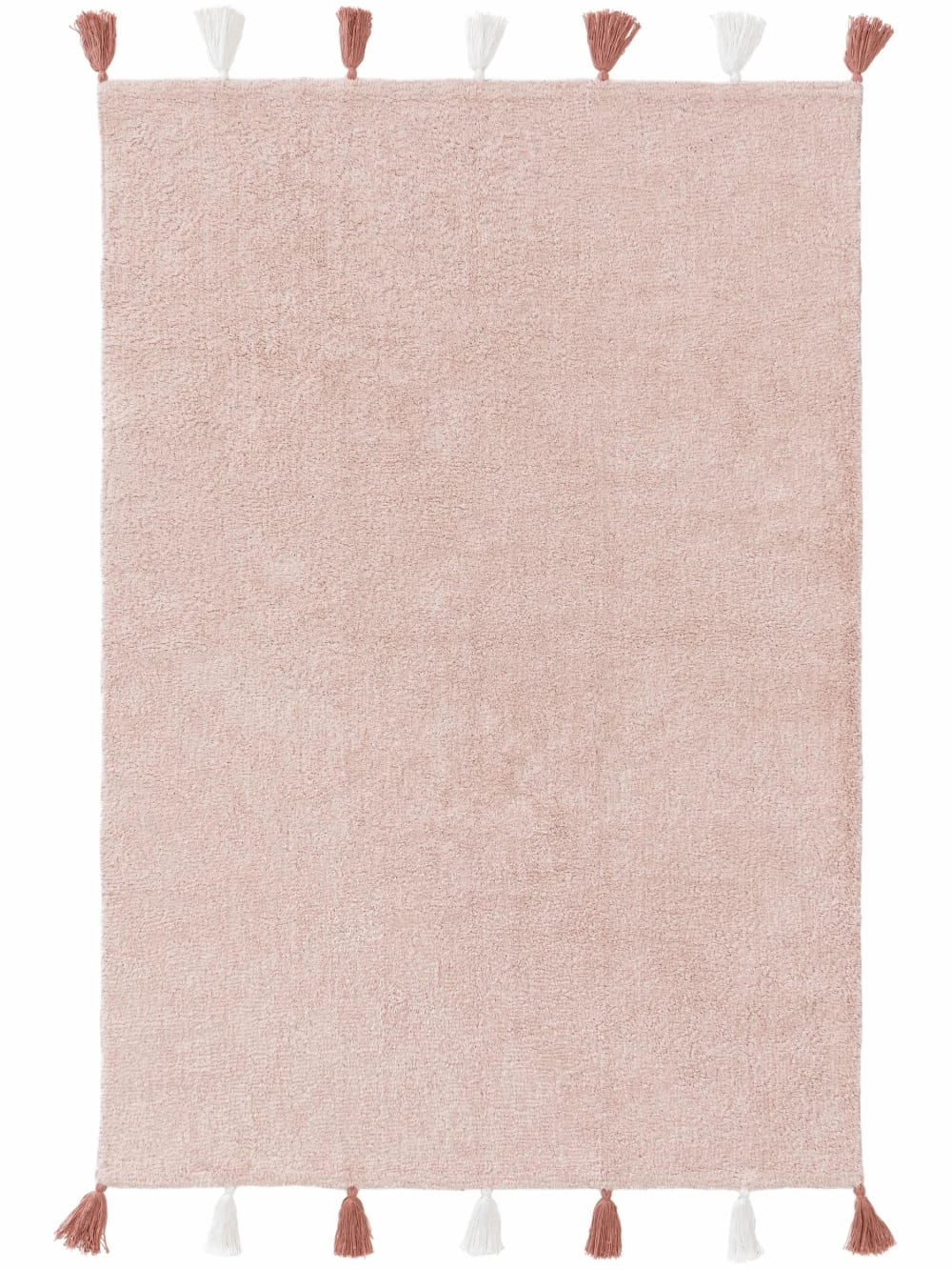 Benuta Waschbarer Kinderteppich rosa 80x120 style modern ROT BAUMWOLLE Kinder