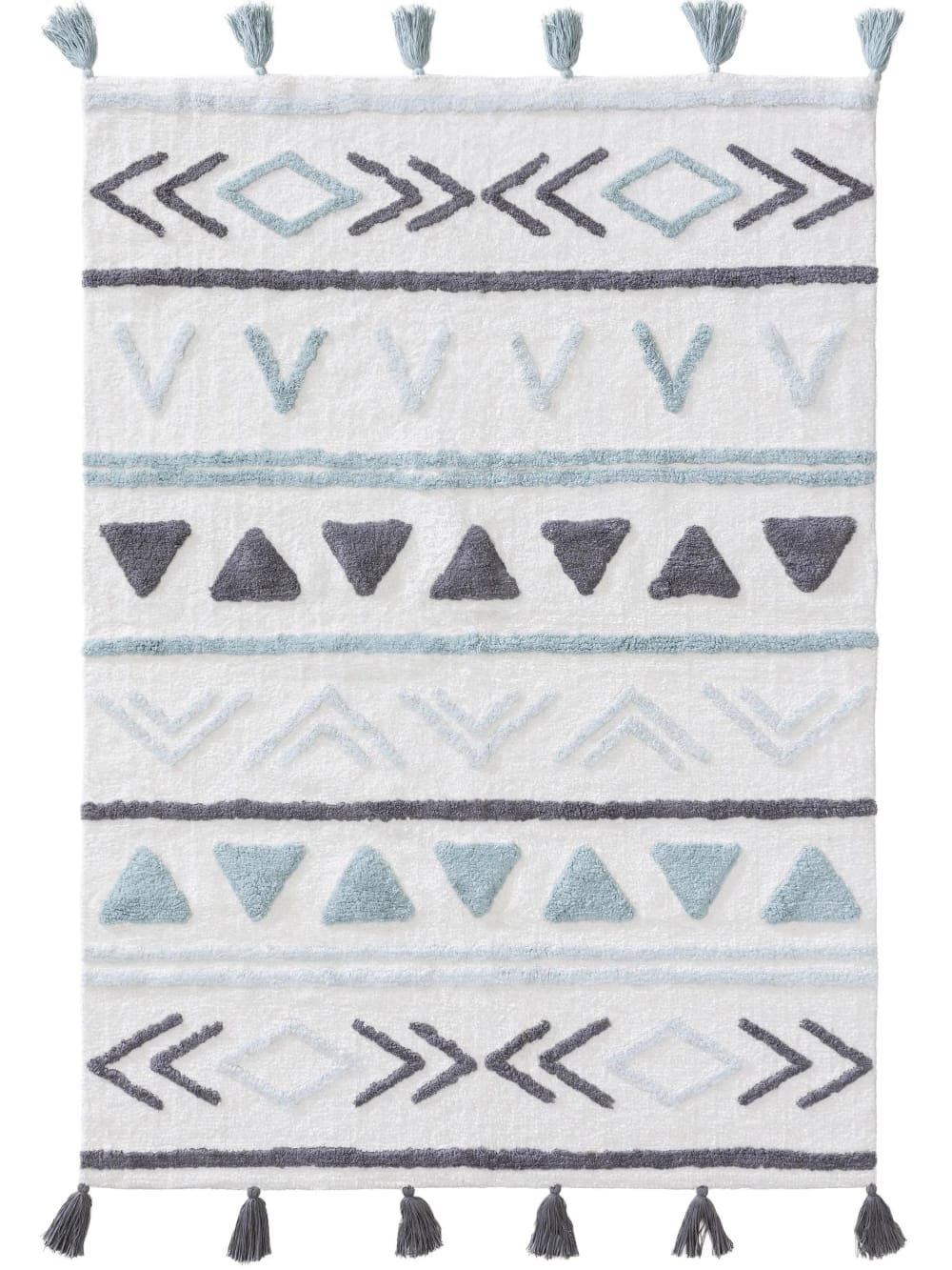 Tapis lavables pour enfants bleu 120x170