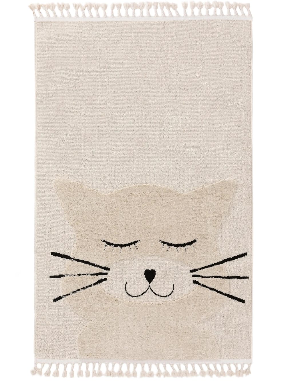 Tappeto bambino crema 90x130 - Modello Esotico - Beige - PVC - Cloruro di polivinile