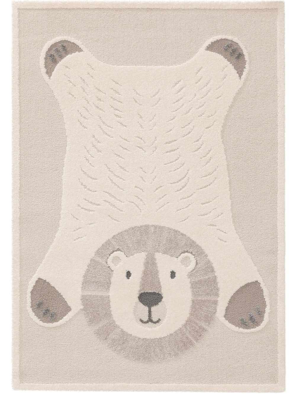 Alfombra niños crema/beige 120x170
