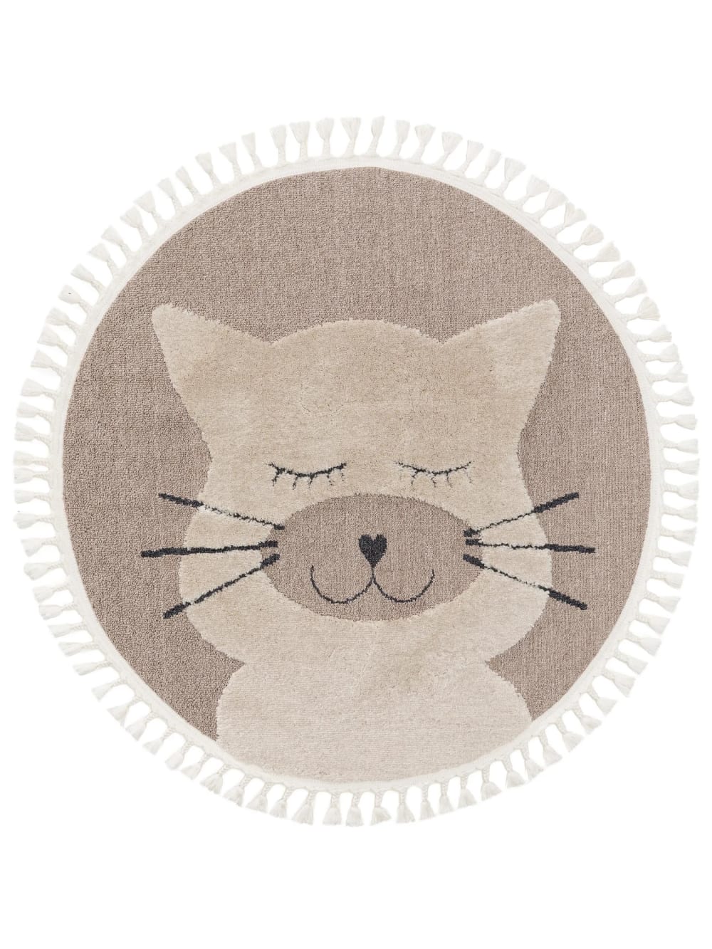 Alfombra niños beige ø 120 redondo