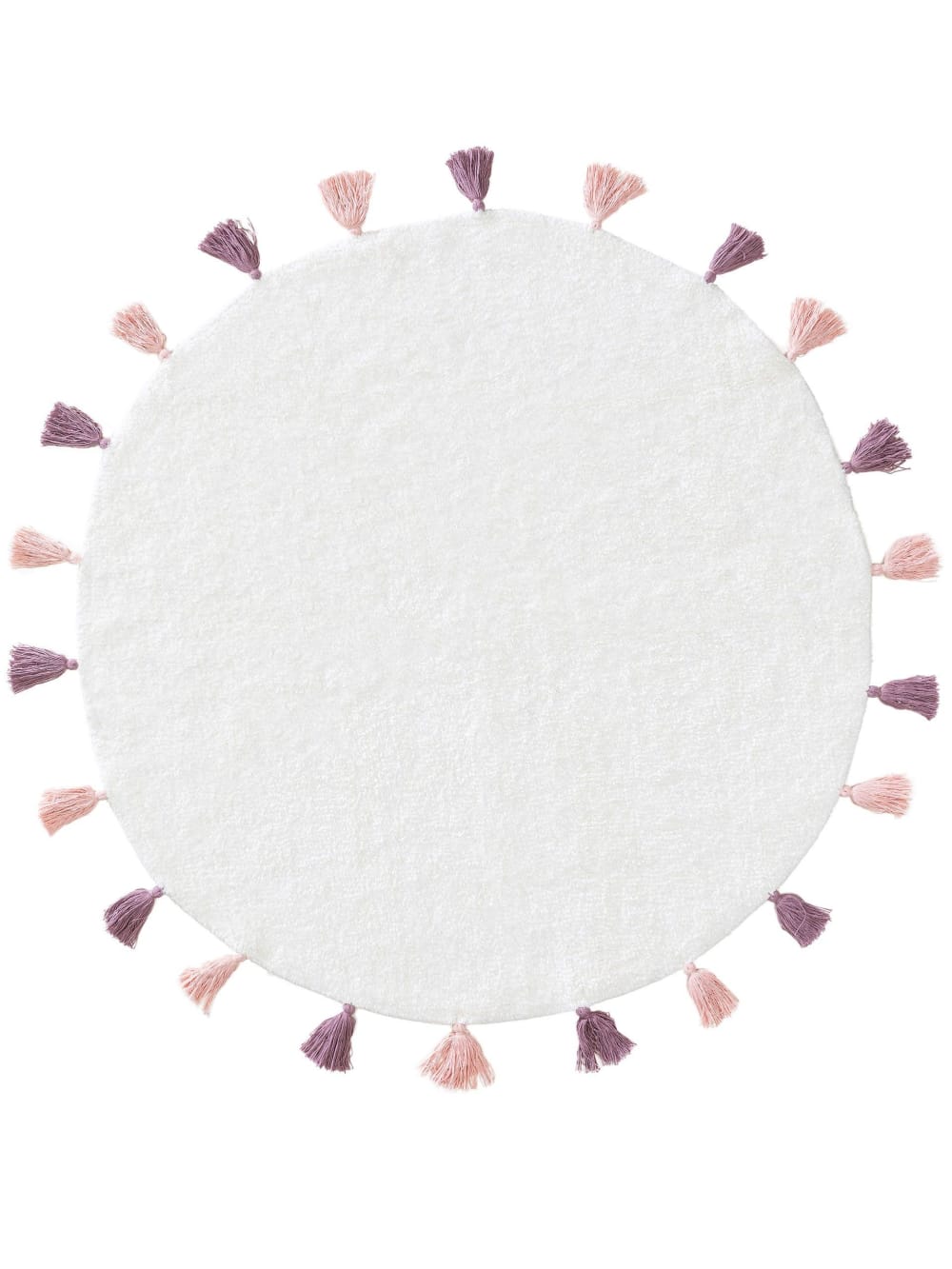 Tapis lavables pour enfants rose D 120 rond