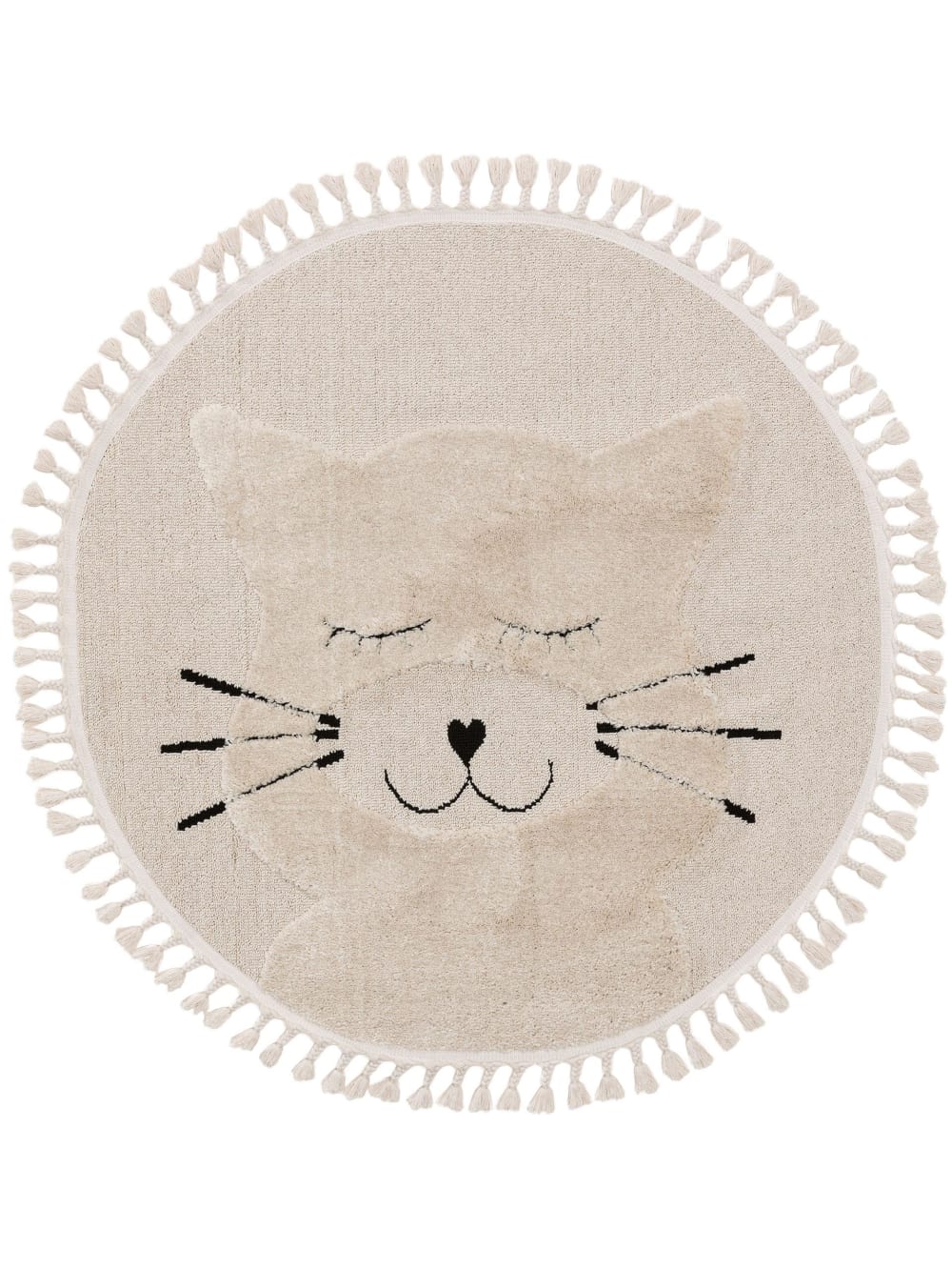 Tapis enfant crème D 120 rond