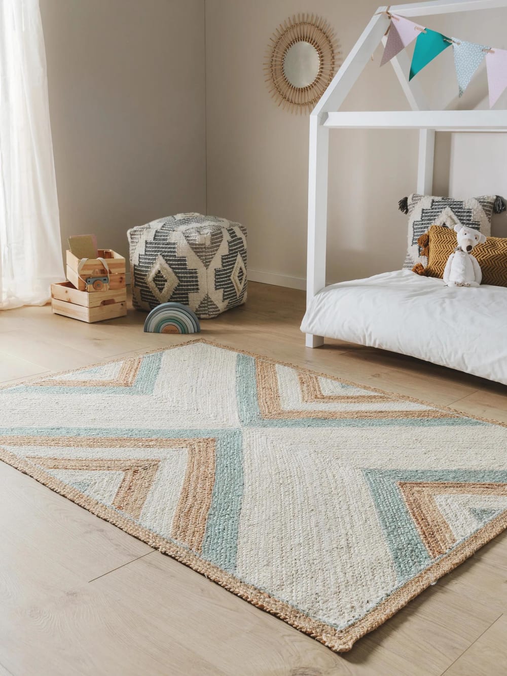 Tappeto bambino menta 80x120 - Benuta