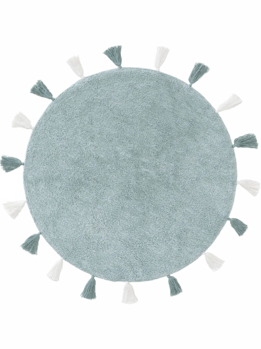 Alfombra lavable para niños menta ø 100 redondo