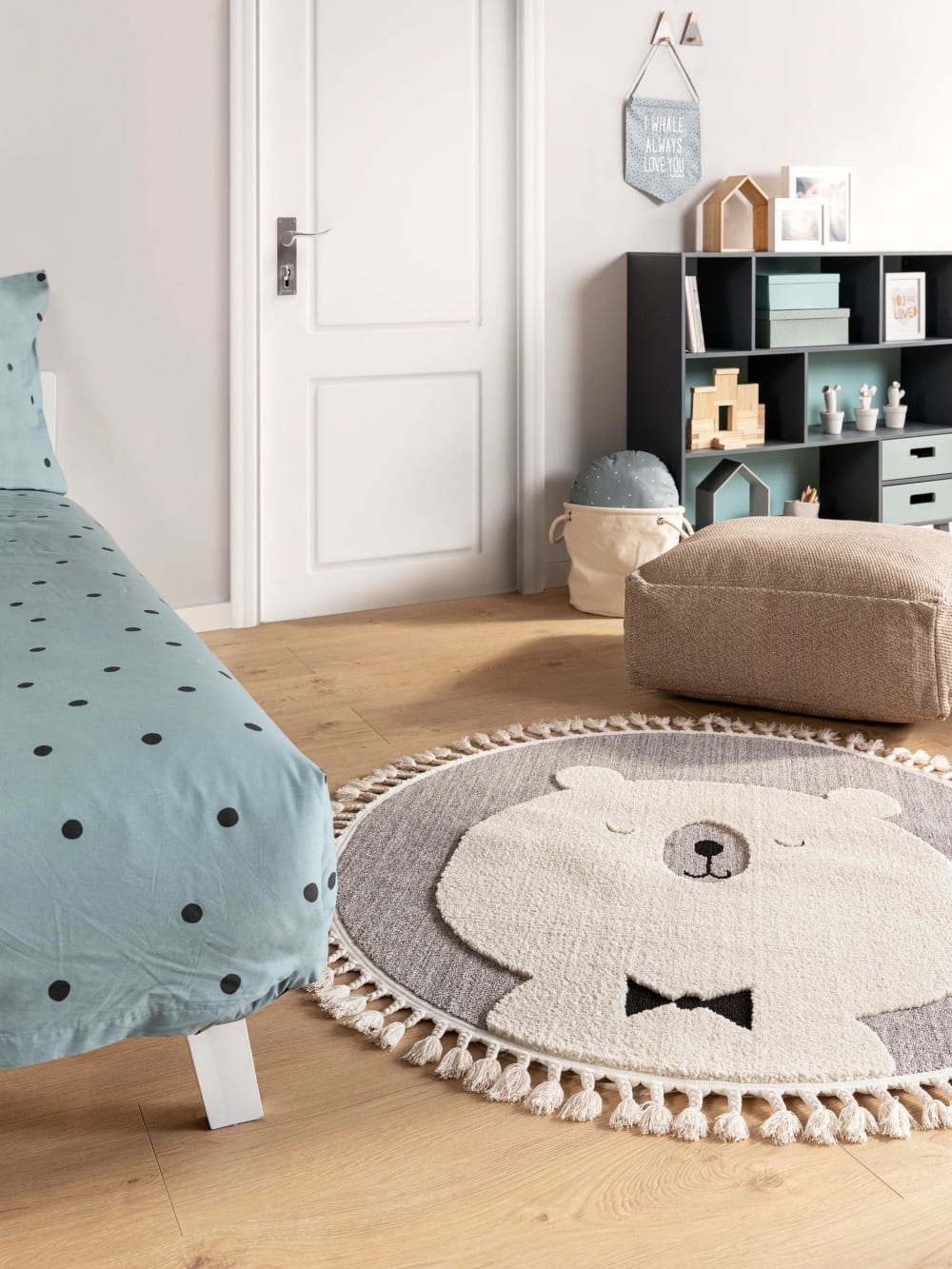 Tappeto bambino grigio ø 120 rotondo - Benuta