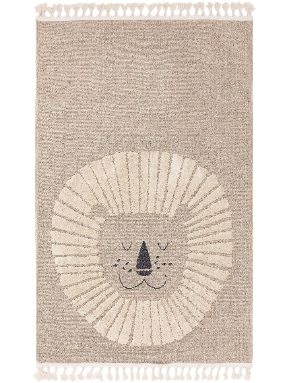 Tapis enfant beige 90x130