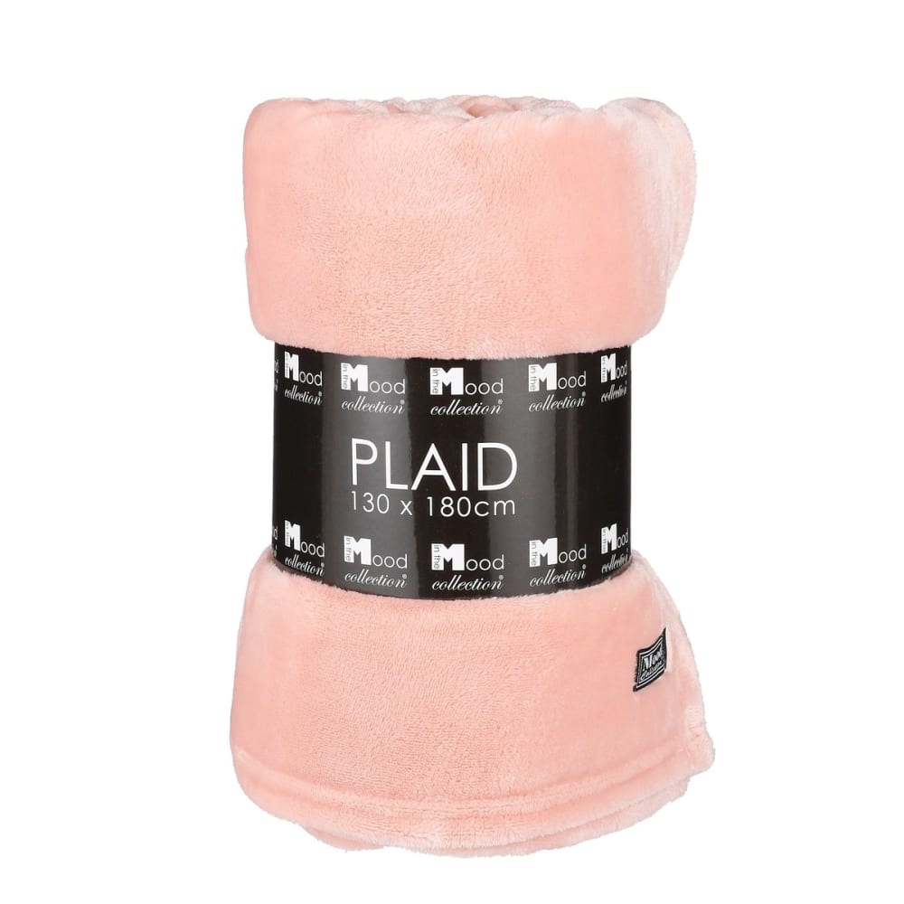 Plaid famke peach h1xb130xl180cm - Modello Vintage - Arancione - PES - Poliestere