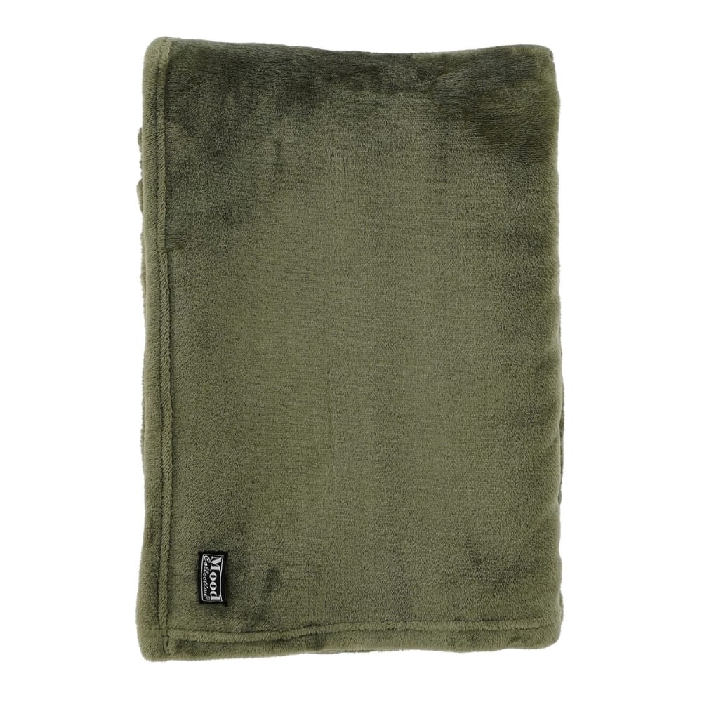 Plaid brun foncé polyester h1xl130xl180cm - Maisons du Monde