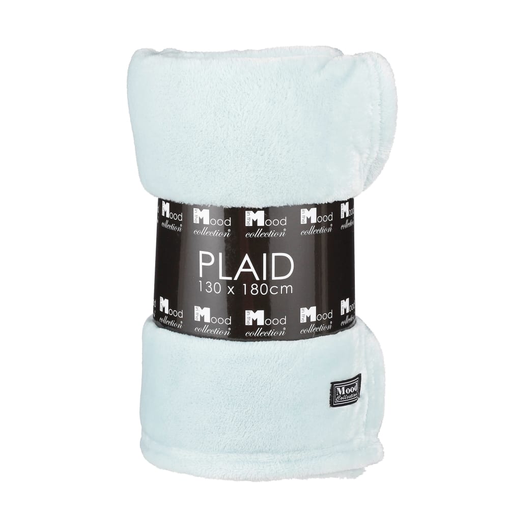 Plaid Vert menthe Polyester H1xl130xL180cm