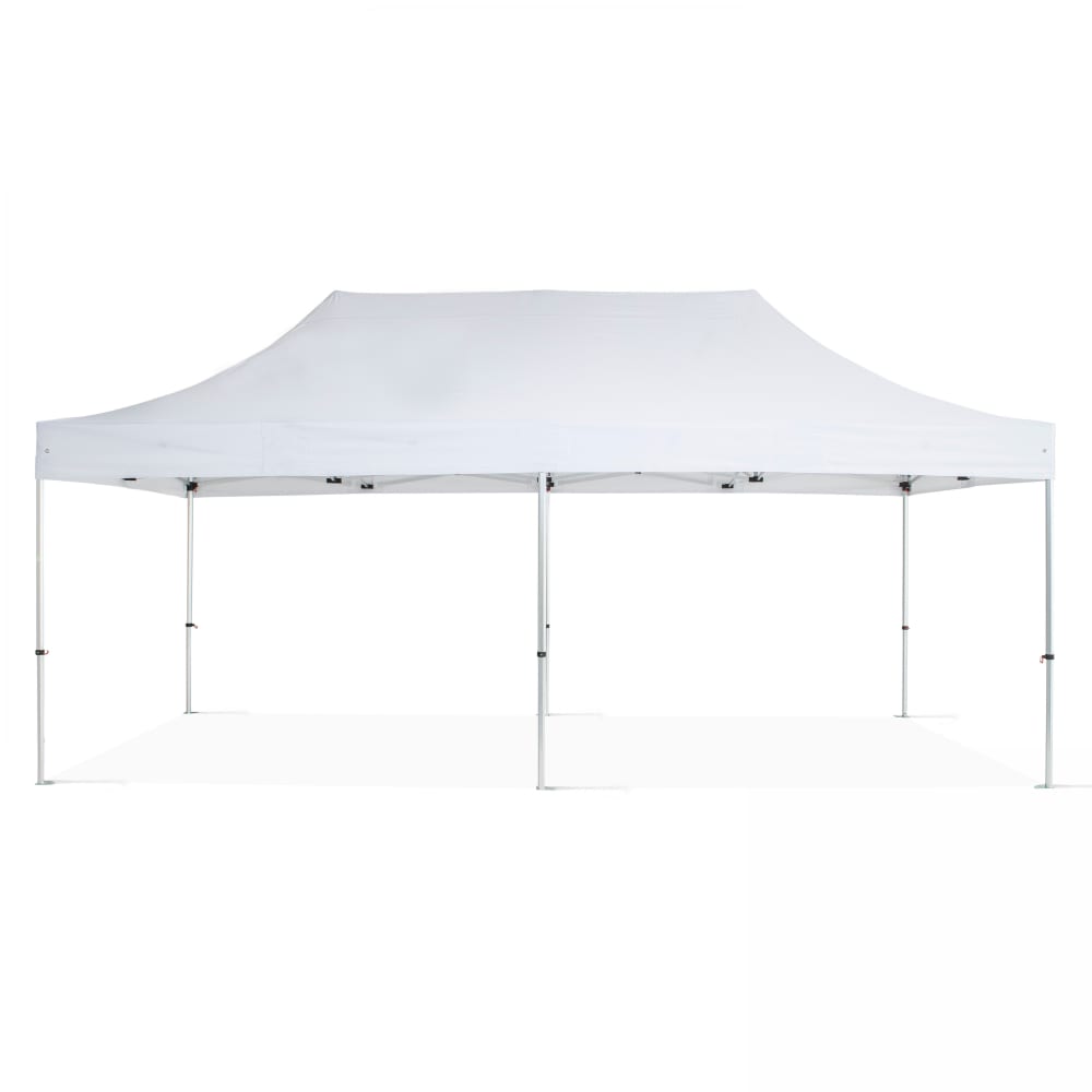 Tente pliante 3x6m et 6 poids de lestage blanc