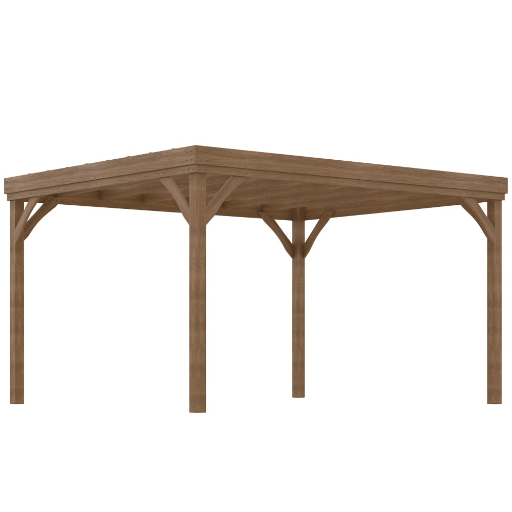 Pergola autoportante toit terrasse à décorer dim. 3,65L x 3l x 2,15H m