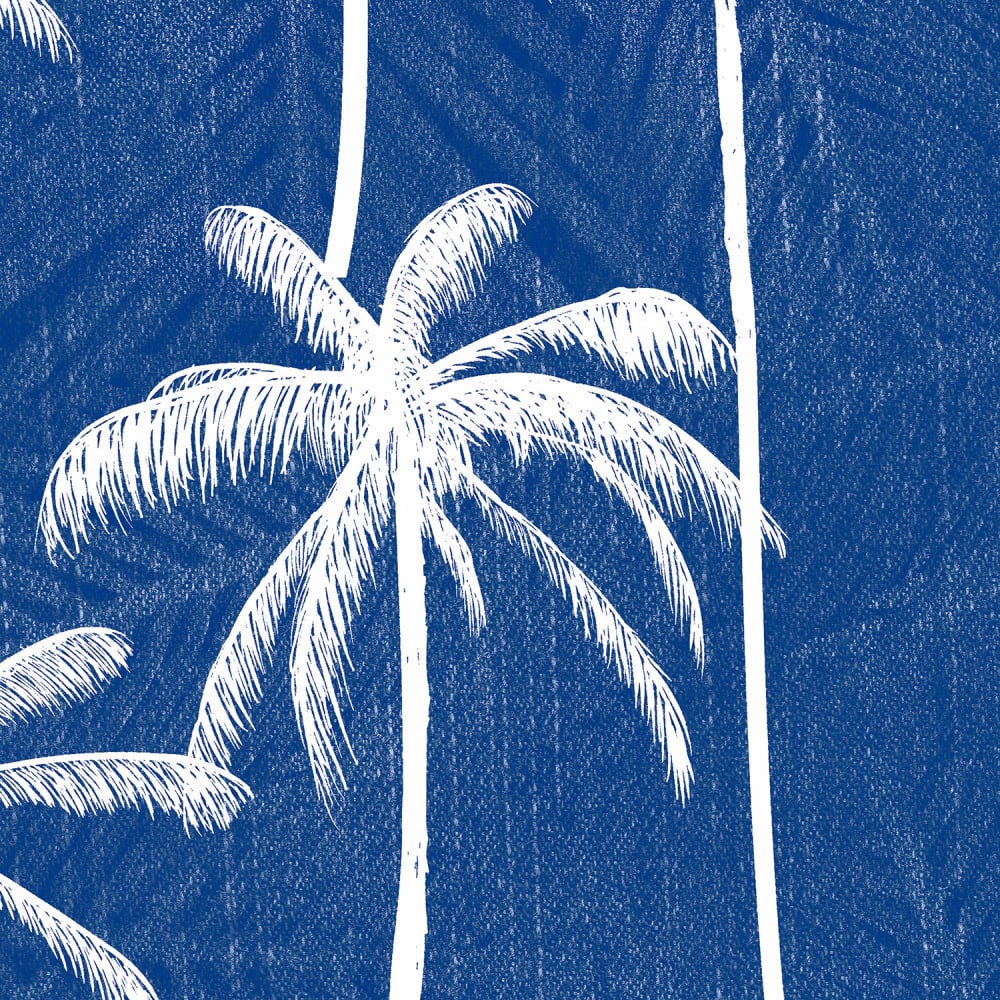 Papel pintado panorámico palm jeans - Maisons du Monde